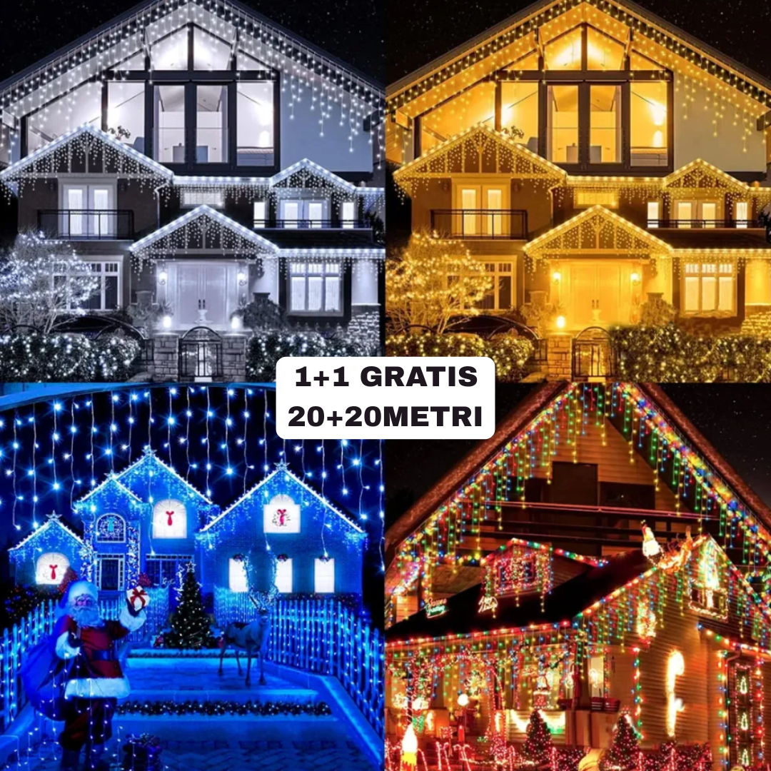 1+1 GRATIS INSTALATIE FRANJURI 20 METRI 500 LED