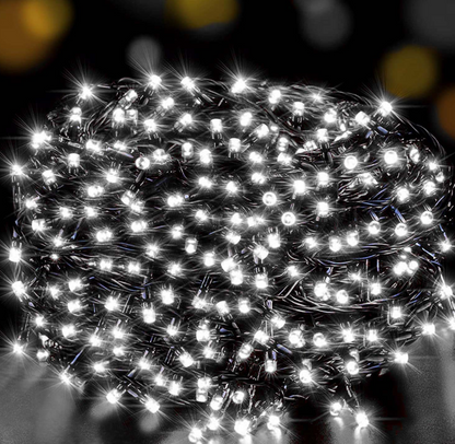 Instalatie Craciun liniara consum redus ALB RECE 9 metri / 16 metri / 23 metri / 30 metri / 36 metri