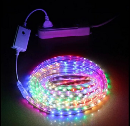 Furtun Luminos Led, lumina multicolor, 7 jocuri de lumini, 10 metri