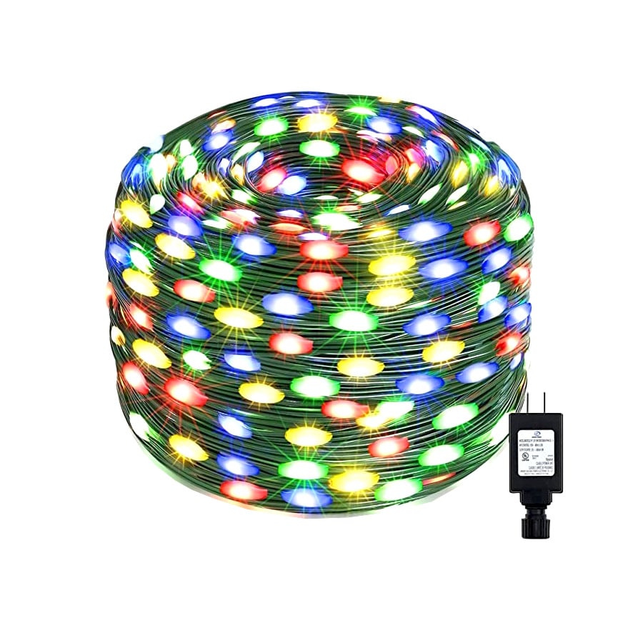 Instalatie de exterior liniara, cu 400 leduri, 50m, IP44, rezistenta la apa, cu 8 jocuri de lumini